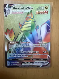 Duraludon 219/203 Rainbow SWSH Evolving Skies HYPER RARE Pokemon Card NM - Image 1