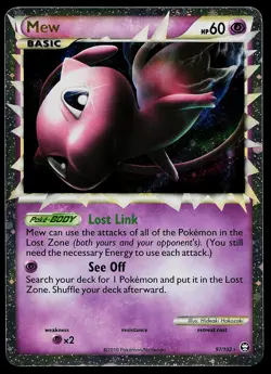 Pokemon Card - Mew HGSS Triumphant 97/102 Holo Prime Rare - Image 1