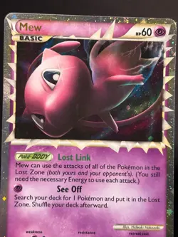 Pokemon Card - Mew HGSS Triumphant 97/102 Holo Prime Rare - Image 3