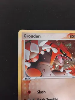 LP / NM Groudon 5/106 EX Emerald Holo Rare SWIRL ! Pokemon Card 2005 - Image 5
