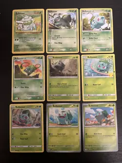 Bulbasaur LP/NM Pokemon Card Lot 44/102 46/100 77/132 93/147 1/18 1/25 001/078 - Image 1