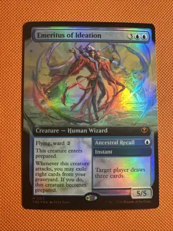Emeritus of Ideation Extended Art Foil M 315 - MTG Secrets of Strixhaven - Image 1