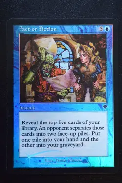 Magic The Gathering MTG FACT OR FICTION FOIL Invasion LP Lightly Played - Image 1