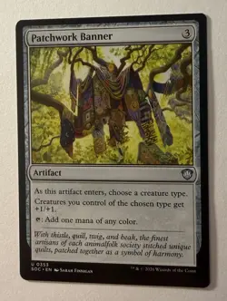 Patchwork Banner #353 (NM) Commander: Secrets of Strixhaven SOC Magic MTG - Image 1
