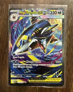 Pokemon TCG Mega Sharpedo EX 127/094 Phantom Forces Secret Rare Holo EN - Image 1
