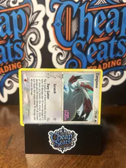 2006 Pokemon Holo Zangoose ex Holon Phantoms Stamped 34/110 - Image 2