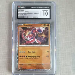 Pokemon TCG CGC 10 Koraidon 008/015 McDonald's Collection Promo Holo 2025 - Image 1