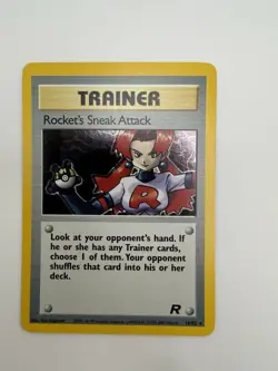 Pokemon Rocket's Sneak Attack 16/82 Team Rocket Holo Rare Unlimited Edition - Image 1