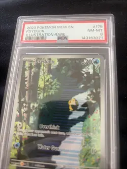 Pokemon Card - Psyduck Illustration Rare 175/165 Holo Rare English 151 - PSA 8 - Image 2