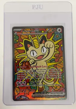 Meowth ex 121/088 ENGLISH Special Illustration Rare - Perfect Order SIR Pokemon - Image 3