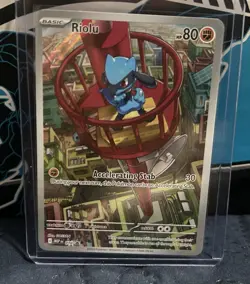 Pokemon Riolu 010 Me: Mega Evolution Promo Full Art Holo 80 HP 2025 - Image 1