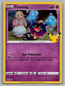 Cosmog 013/025 Rare Celebrations Pokemon Near Mint - Image 1