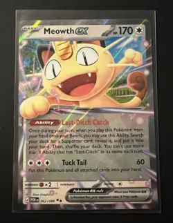 The Pokemon Company Meowth ex 062/088 Pokemon Perfect Order Rare Holo 170 HP ENG - Image 1