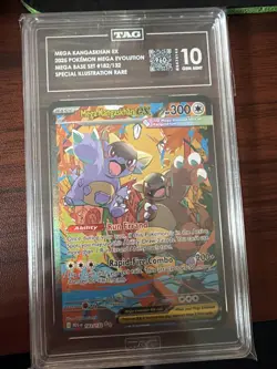 Pokemon Mega Kangaskhan ex 182/132 Me01: Mega Evolution SIR TAG 10 GEM MINT - Image 1