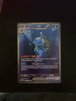 Pokemon Blastoise ex 200/165 Scarlet & Violet 151 Special Illustration Rare Holo - Image 1