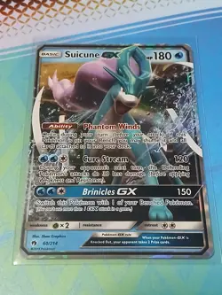 Suicune GX 60/214 Pokemon Sun And Moon Lost Thunder Holo Ultra Rare - Image 1