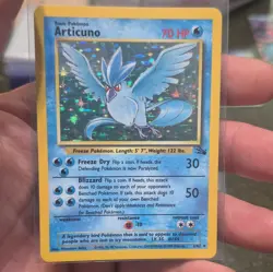 Pokemon TCG Articuno 2/62 Fossil Holo Rare 70 HP Water Mitsuhiro Arita - Image 1