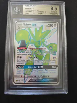2019 POKEMON - SCIZOR GX #SV72 - HIDDEN FATES - BGS 9.5 - Image 1
