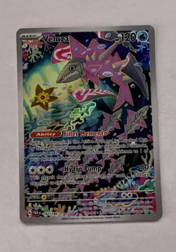 Pokemon TCG: Veluza 192/182 Paradox Rift Illustration Full Art - Image 1