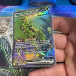 Pokemon TCG Iron Leaves EX Scarlet & Violet Temporal Forces 203/162 NM Condition - Image 3