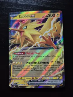 Pokemon TCG Zapdos ex Scarlet & Violet - 151 145/165 Holo Double Rare - Image 1