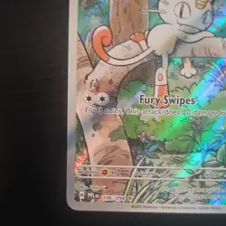 Pokemon TCG Meowth 106/094 Me02 Phantasmal Flames Illustration Rare Holo - Image 3