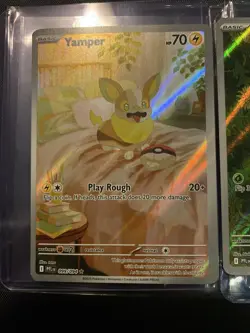 Pokemon Phantasmal Flames, Yamper & Nymble, Holo Rare, NM/M - Image 2