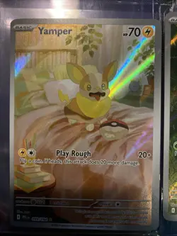 Pokemon Phantasmal Flames, Yamper & Nymble, Holo Rare, NM/M - Image 3