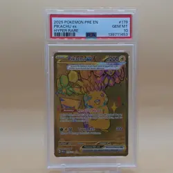 Pokemon Pikachu ex Sv: Prismatic Evolutions 179/131 Hyper Rare Holo PSA 10 - Image 1
