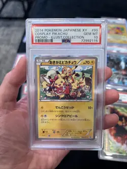 2014 POKEMON JPN XY PROMO ILLUSTRATION COLLECTION #99 COSPLAY PIKACHU PSA 10 - Image 1