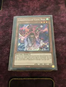Yu-Gi-Oh! - Libromancer Geek Boy - Secret Rare - BACH-EN000 - Image 1