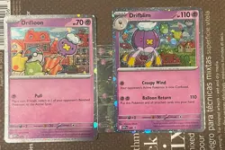 Drifloon 005 and Drifblim 006 -2 Card Set - Mega Evolution Promo Holo MEP - Image 1