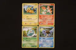 Vintage Pokemon Card lot - Kanto Starters - 4 Card lot - Pikachu - Charmander+ - Image 1