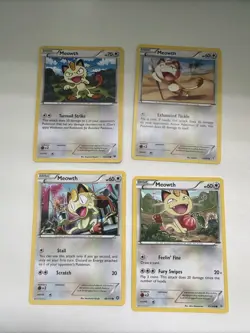 4x Meowth Pokemon Card Lot /LP - Image 1