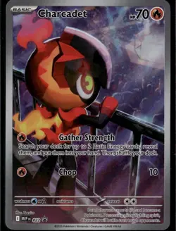 Charcadet Promo ME: Mega Evolution Promo 022 Fire Holo Pokemon Card - Image 1