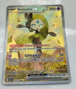 Meloetta EX 167/086 Black Bolt Special Illustration Rare Pokemon Card - Image 1