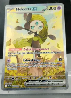 Meloetta EX 167/086 Black Bolt Special Illustration Rare Pokemon Card - Image 2