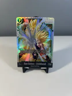 Son Gohan: Childhood SCR Foil 50000 Power FB01-140 Dragon Ball Super Card Game - Image 1