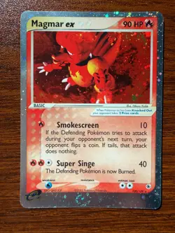 Magmar ex 100/109 Holo Rare EX Ruby Sapphire Pokemon Card LP - Image 1