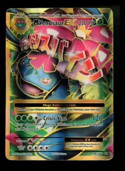M Venusaur EX 100/108 XY Evolutions 2016 Full Art Holo Rare Pokemon Card TCG - Image 1
