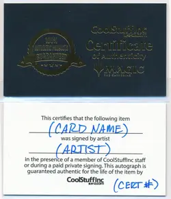 MTG Magic Stonybrook Banneret Morningtide Signed by Artist Ralph Horsley w/ COA - Image 2