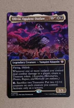 Olivia, Opulent Outlaw (Borderless) Commander: OTJ Non-Foil NM - Image 1