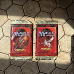 Magic the Gathering 2x 4th edition Sealed Booster Pack Lot Box 2 Packs English - Image 1