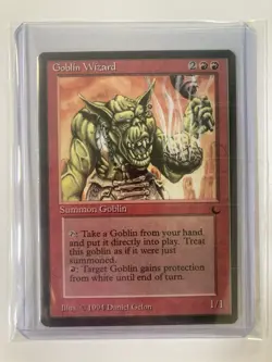 MTG Goblin Wizard - The Dark (DRK) LP - Image 3