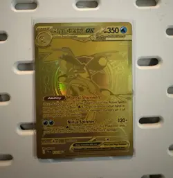 Pokemon Mega Greninja ex Chaos Rising Full Art Gold Holo 122/086 *Small Spot - Image 1