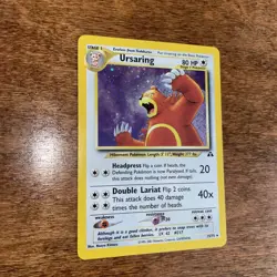 Pokemon URSARING 15/75 NEO DISCOVERY Unlimited Holo Card With Swirl WOTC NM - Image 4