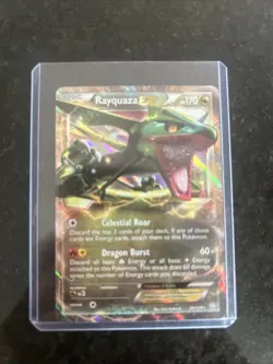 Rayquaza EX 85/124 Dragons Exalted Holo HP/DMG Pokemon TCG - Image 1