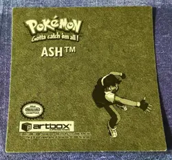 1999 POKEMON ACTION FLIPZ Chromium STICKER Ash #R17 SERIES 1 New - Image 2