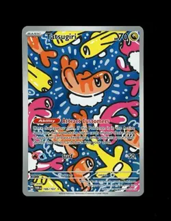 2024 Pokemon TWILIGHT MASQUERADE TATSUGIRI IR ILLUSTRATION RARE HOLO 186/167 NM! - Image 1