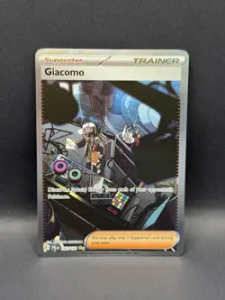 Giacomo 267/193 SIR Paldea Evolved SPECIAL ILLUSTRATION RARE HOLO Pokemon Sv02 - Image 2